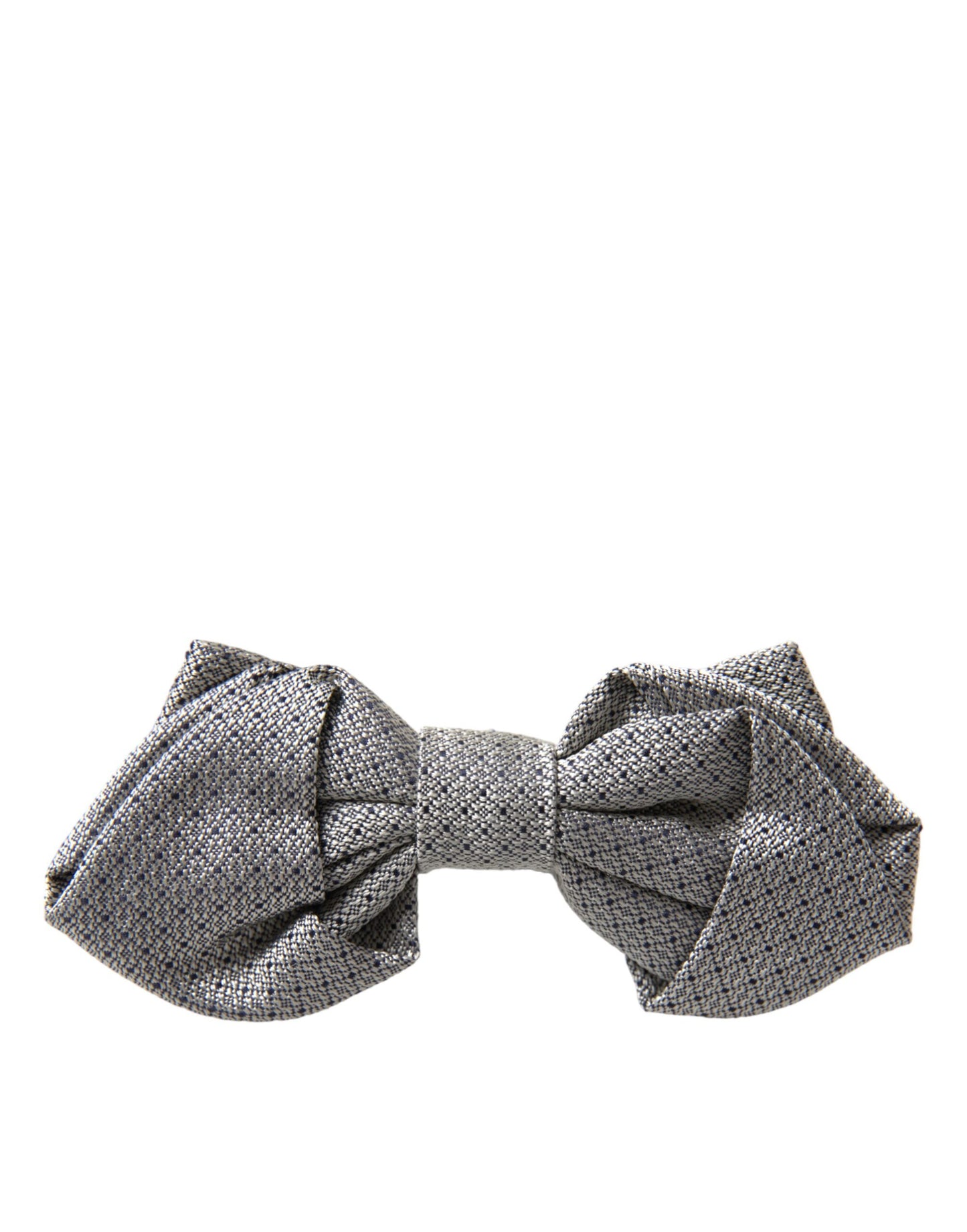 Nœud papillon ajustable en soie grise Dolce & Gabbana pour homme