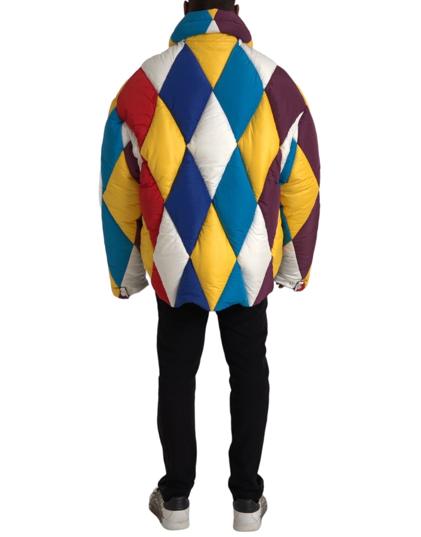 Doudoune coupe-vent multicolore Dolce & Gabbana pour homme