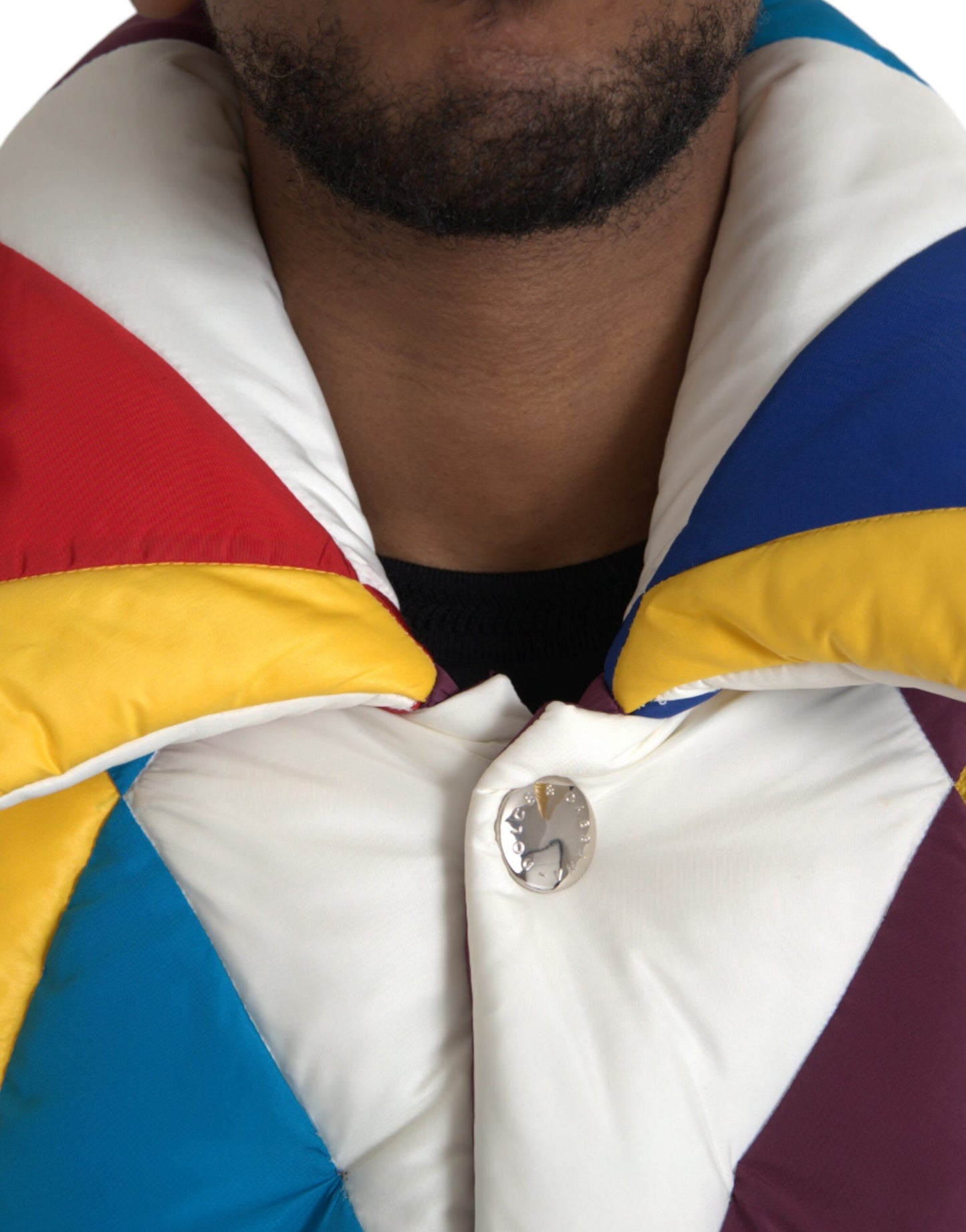 Doudoune coupe-vent multicolore Dolce & Gabbana pour homme