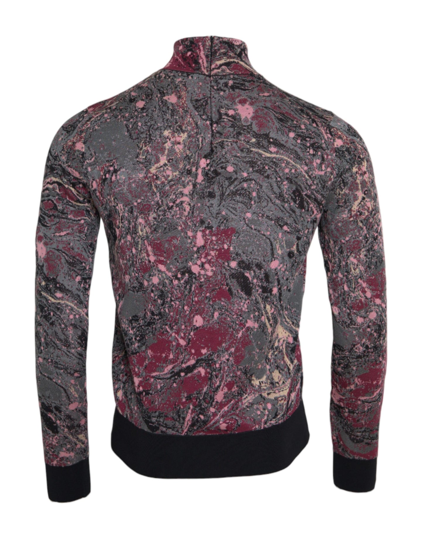 Dolce & Gabbana Multicolor Graphic Turtle Neck Men Sweater by Dolce & Gabbana