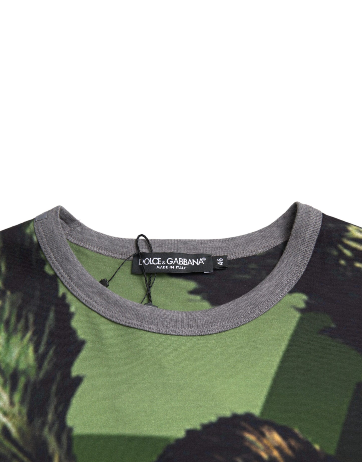 Dolce & Gabbana Green Gorilla Cotton Short Sleeves T-shirt by Dolce & Gabbana