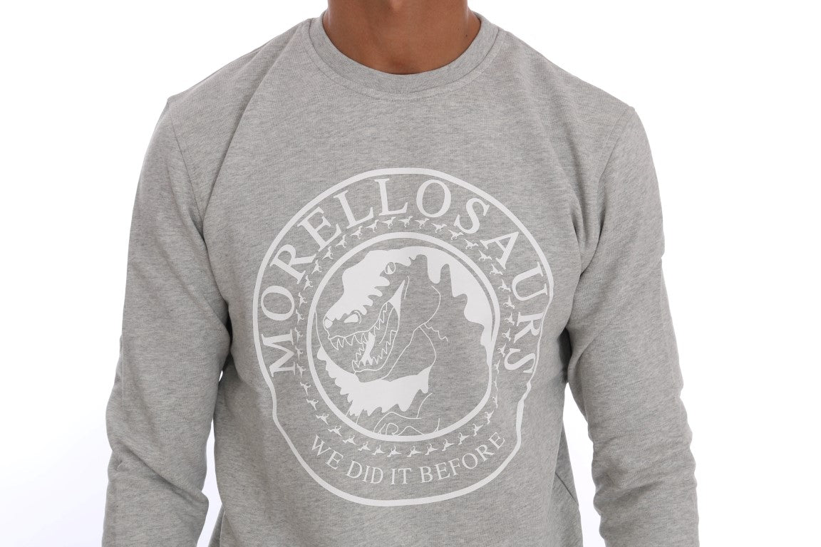 Pull ras du cou en coton chic Morellosaurs de Frankie Morello