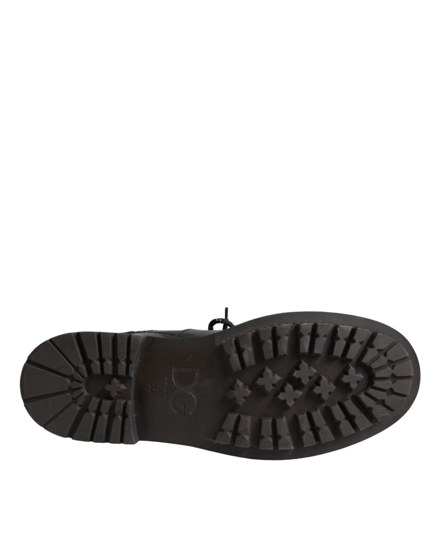 Bottes en peau lainée Bernini en cuir noir Dolce & Gabbana