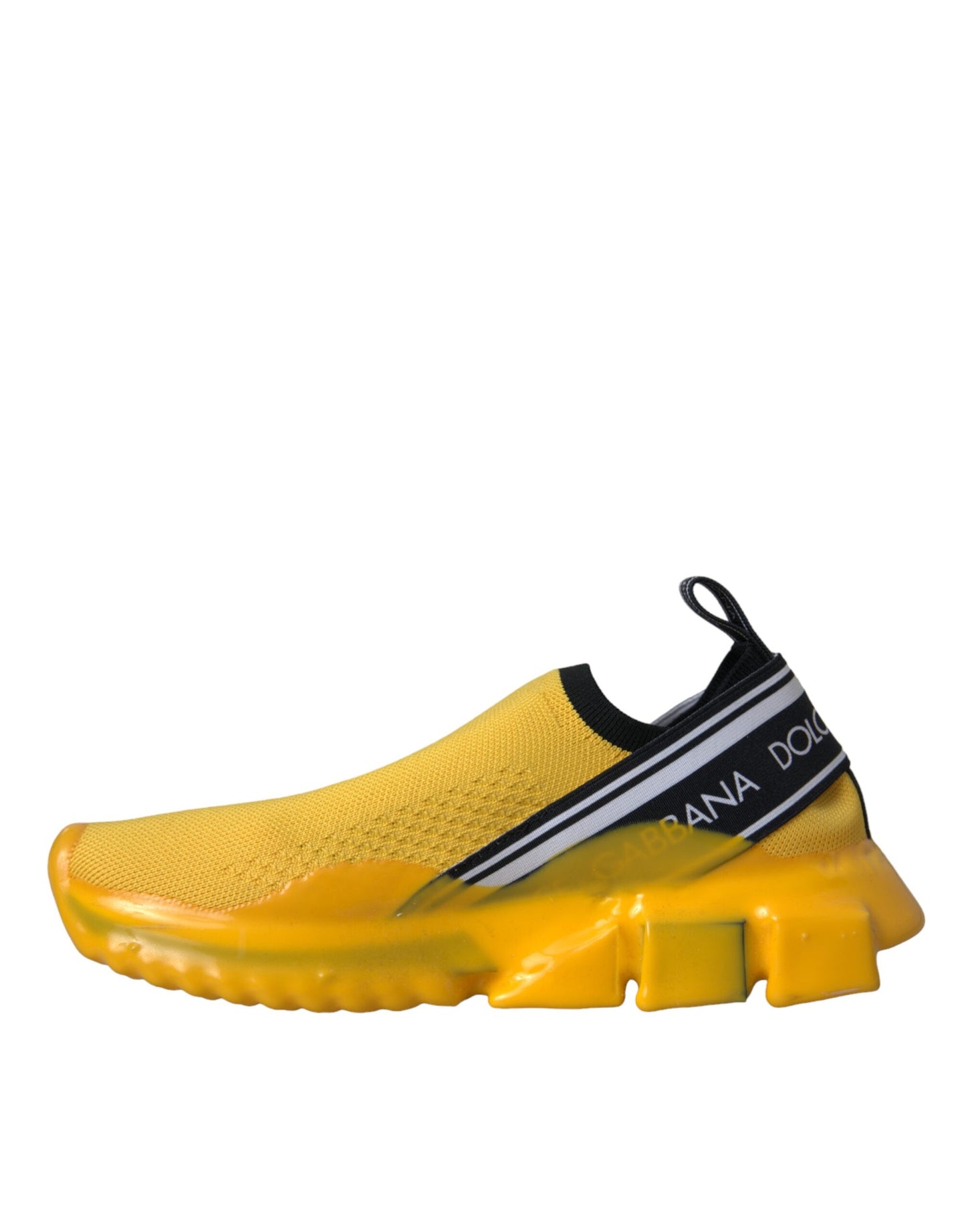 Dolce & Gabbana Yellow Sorrento Slip On Sneakers Women Shoes by Dolce & Gabbana