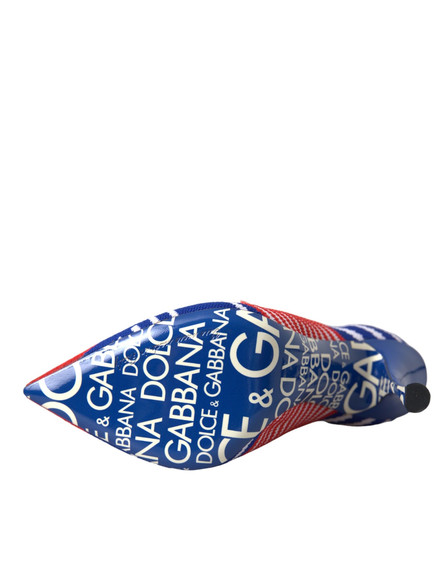 Bottes courtes extensibles rouges et bleues Dolce & Gabbana style chaussettes avec logo