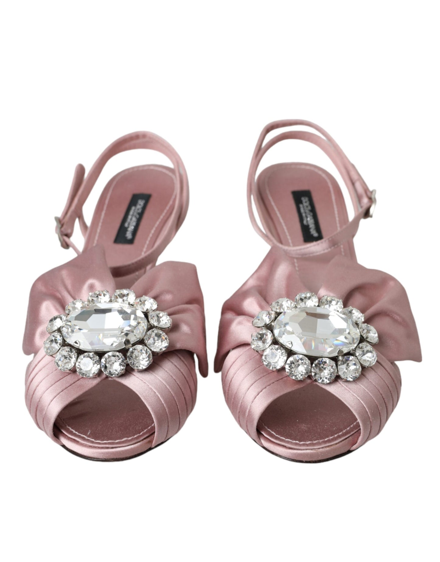 Sandales à talons en cristal roses Keira de Dolce & Gabbana