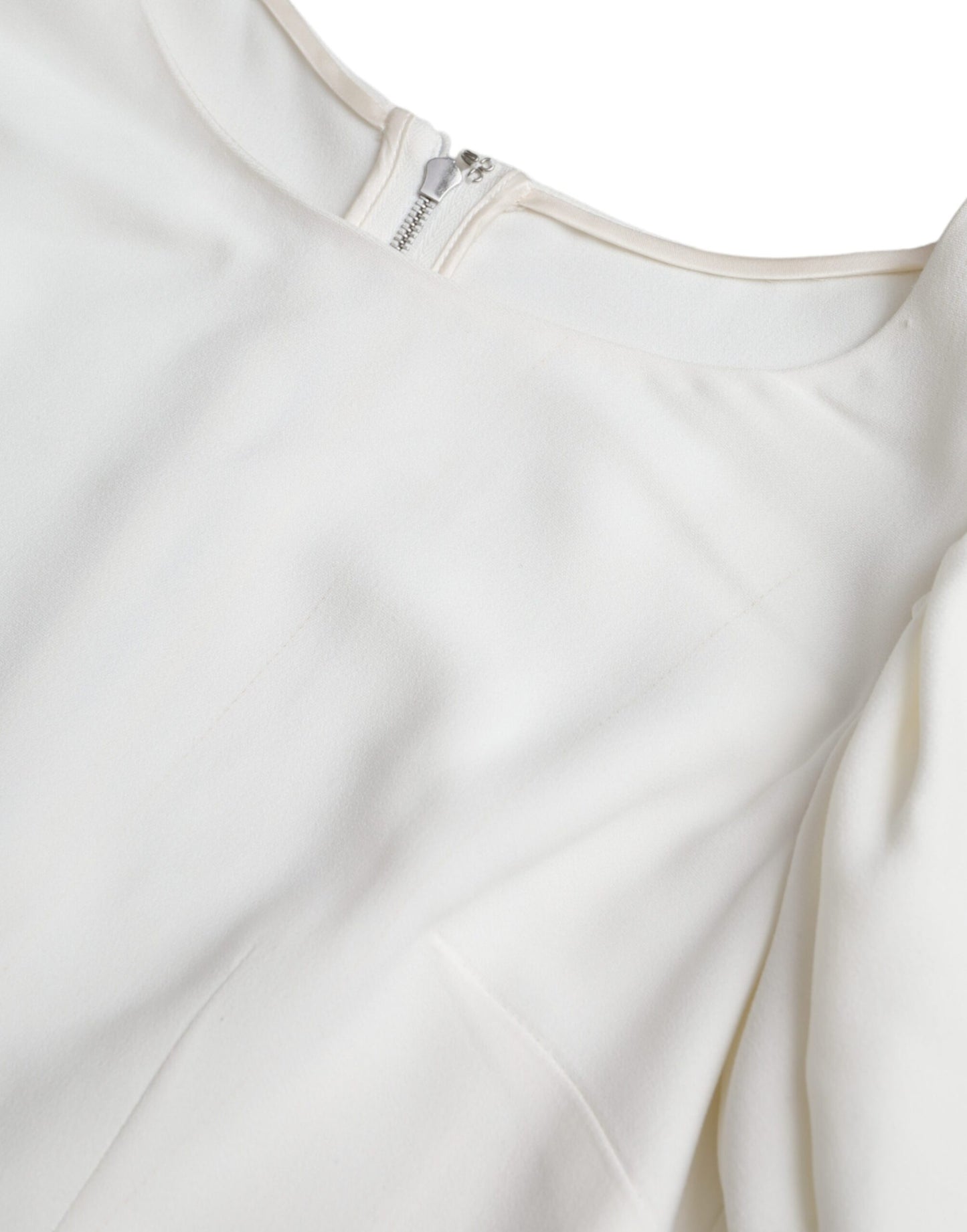 Dolce & Gabbana White Viscose Round Neck Short Sleeves Top by Dolce & Gabbana