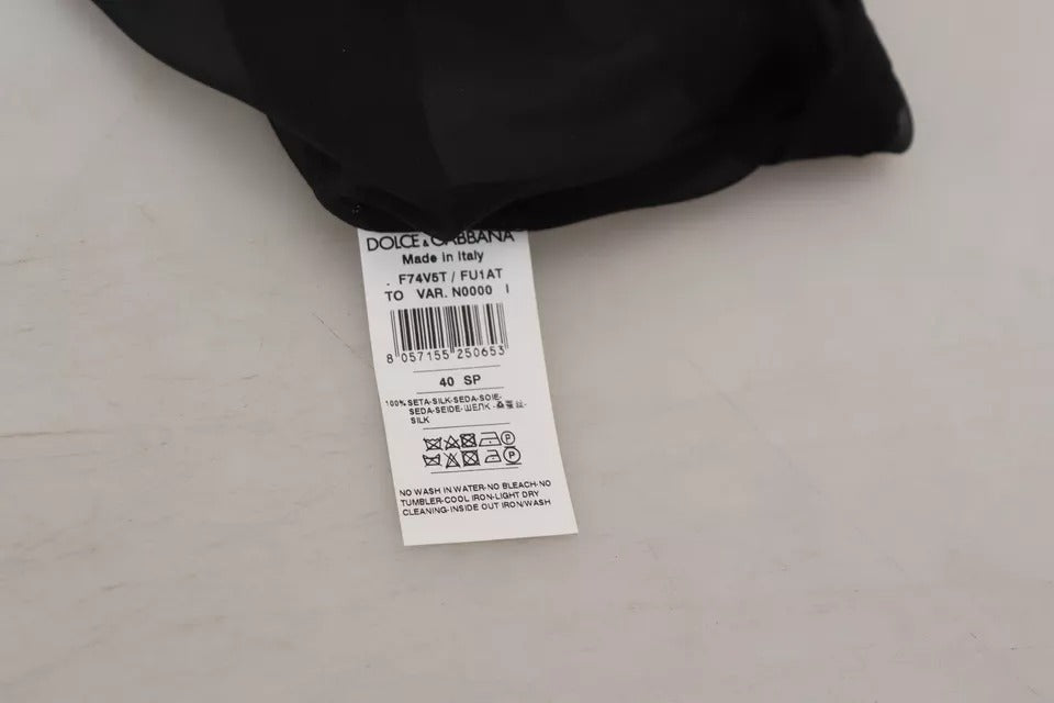 Dolce & Gabbana Black Mesh Transparent Blouse Pullover Top by Dolce & Gabbana