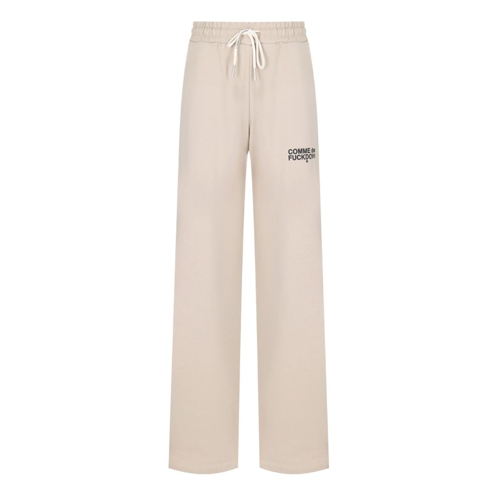 Comme Des Fuckdown Beige Cotton Jeans & Pant by Comme Des Fuckdown