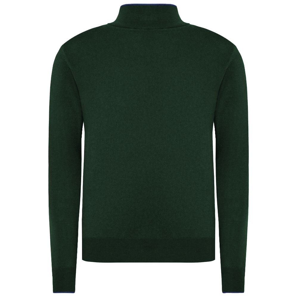 La Martina Green Wool Men Sweater by La Martina