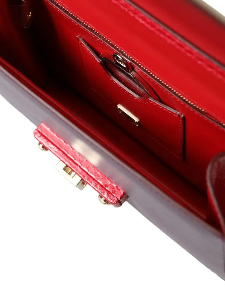 Sac à bandoulière en cuir brossé multicolore Lucia de Dolce & Gabbana