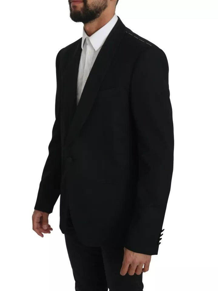 Blazer formel noir à simple boutonnage Dolce & Gabbana