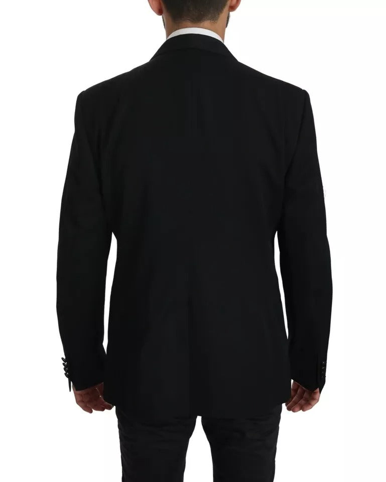 Blazer formel noir à simple boutonnage Dolce & Gabbana