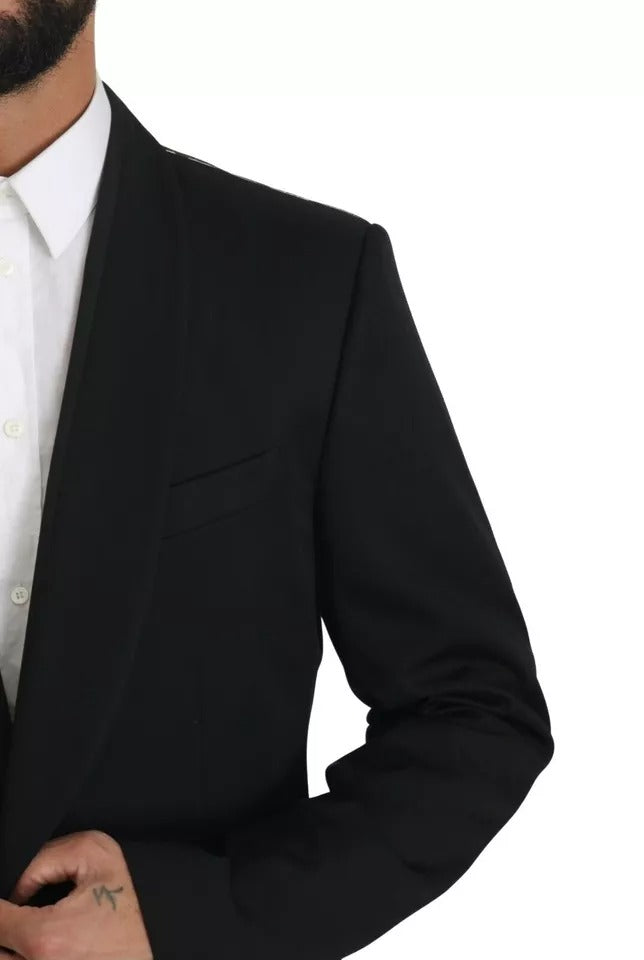 Blazer formel noir à simple boutonnage Dolce & Gabbana