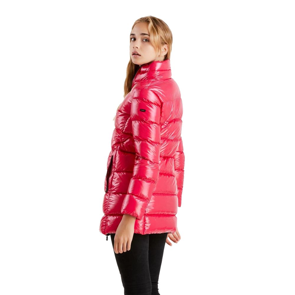 Doudoune longue fuchsia scintillante Refrigiwear