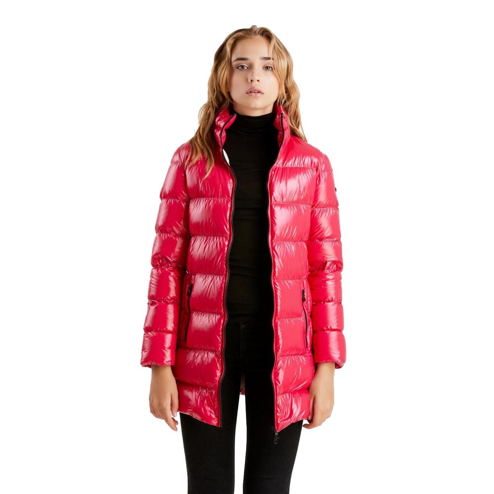 Doudoune longue fuchsia scintillante Refrigiwear