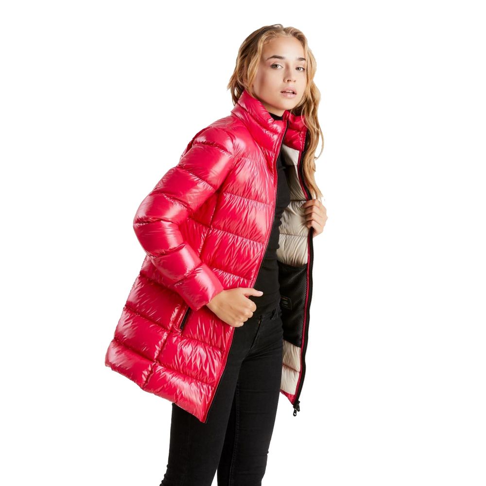 Doudoune longue fuchsia scintillante Refrigiwear