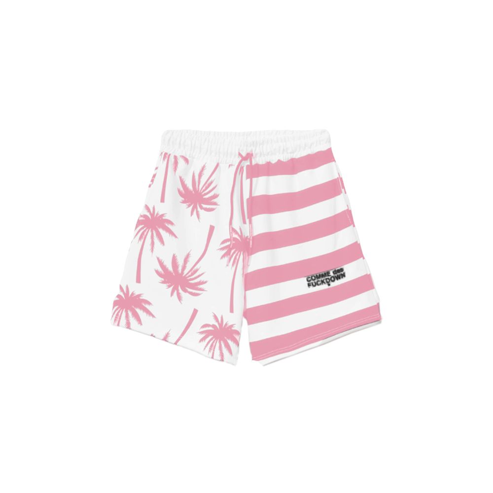 Short à cordon rayé rose chic Comme Des Fuckdown