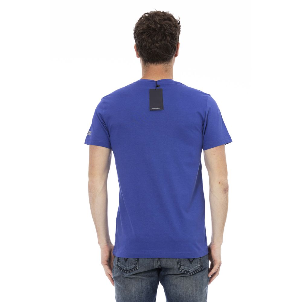 T-shirt Trussardi Action en coton bleu pour homme