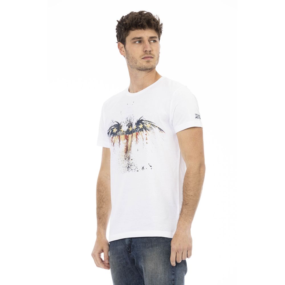 T-shirt Trussardi Action en coton blanc pour homme