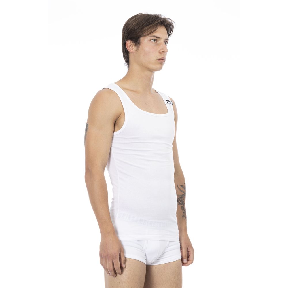 Débardeur Bikkembergs en coton blanc pour homme