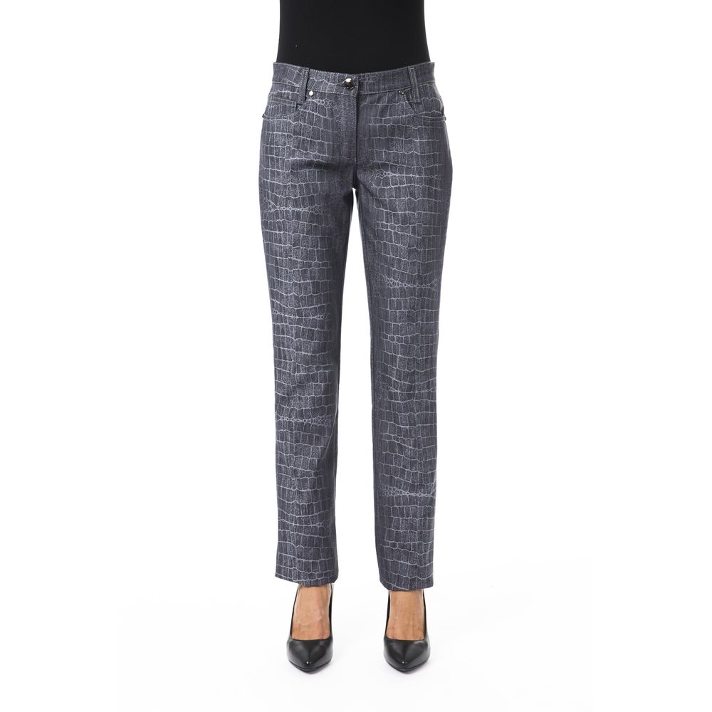BYBLOS Black Viscose Women Pants by BYBLOS