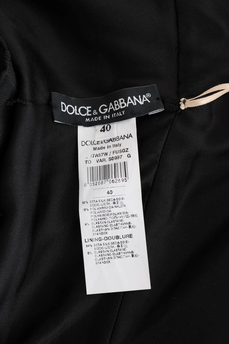 Dolce & Gabbana Gold Silk Stretch Bodysuit