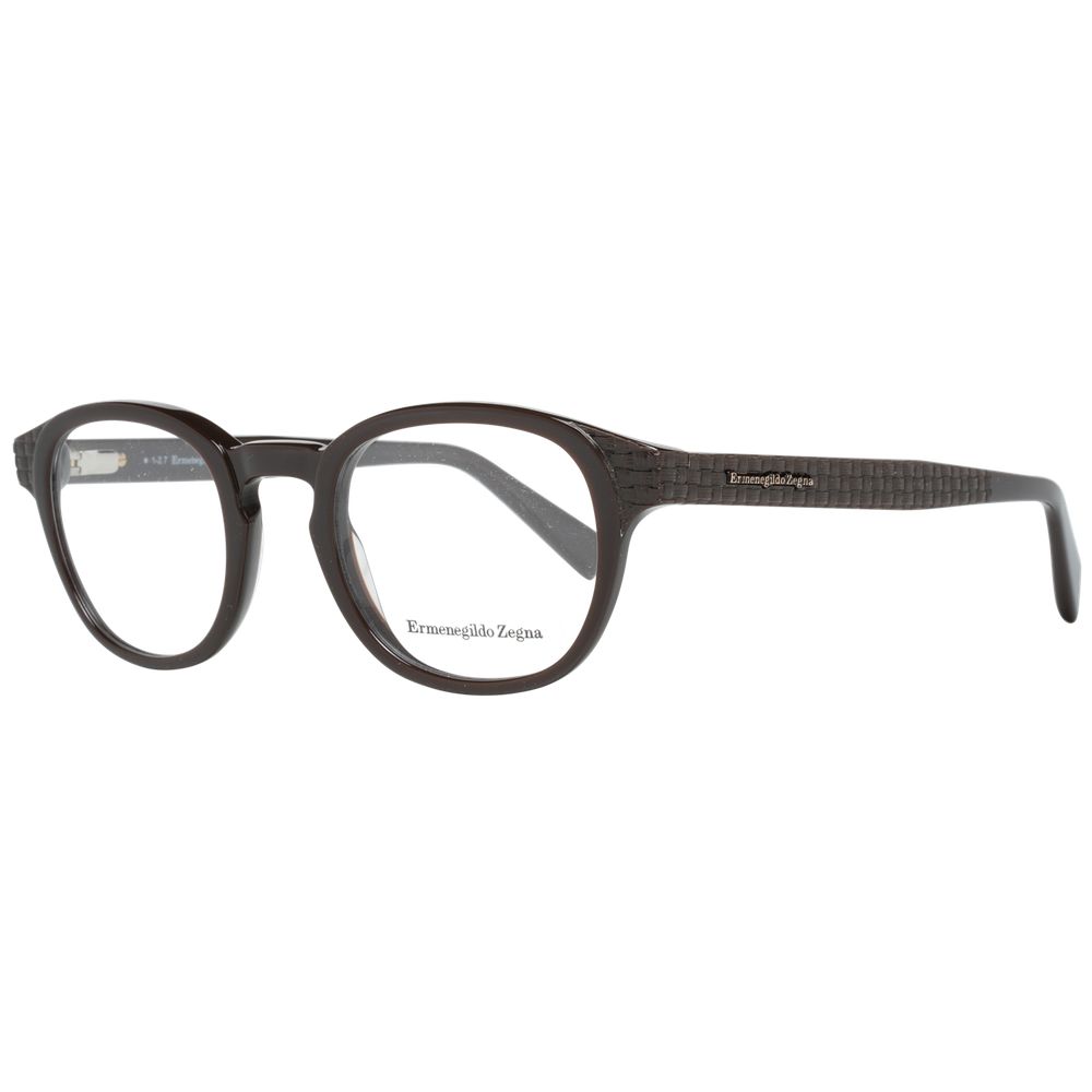 Montures de lunettes marron Ermenegildo Zegna pour homme