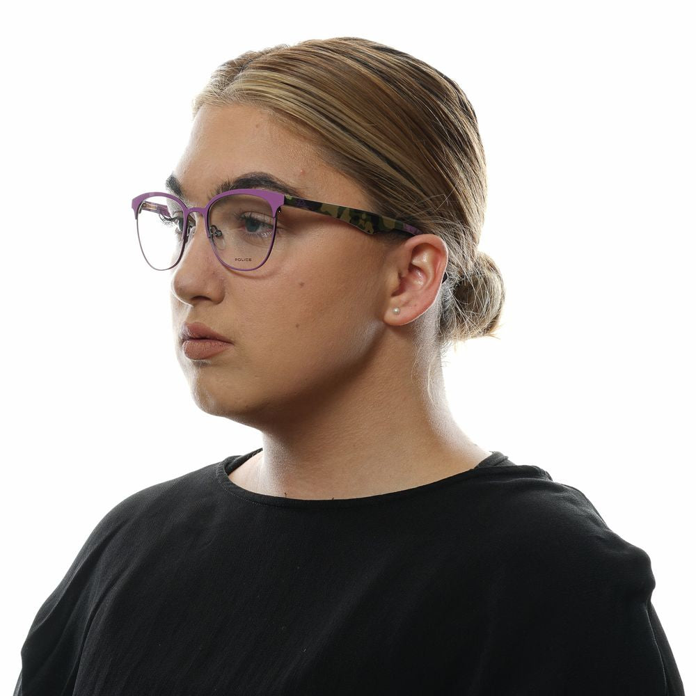 Montures optiques violettes pour femmes de la police