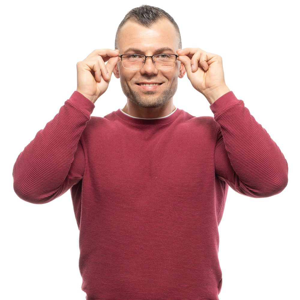 Montures de lunettes pour homme Ermenegildo Zegna Bronze