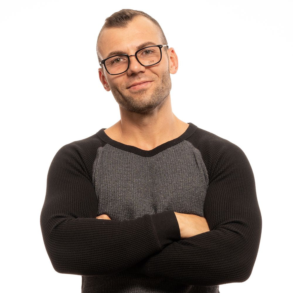 Montures optiques noires pour hommes Lozza