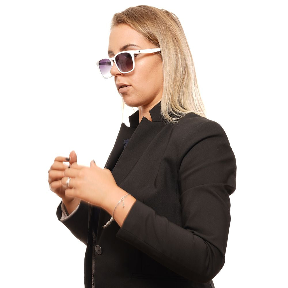 Lunettes de soleil unisexes blanches Spy