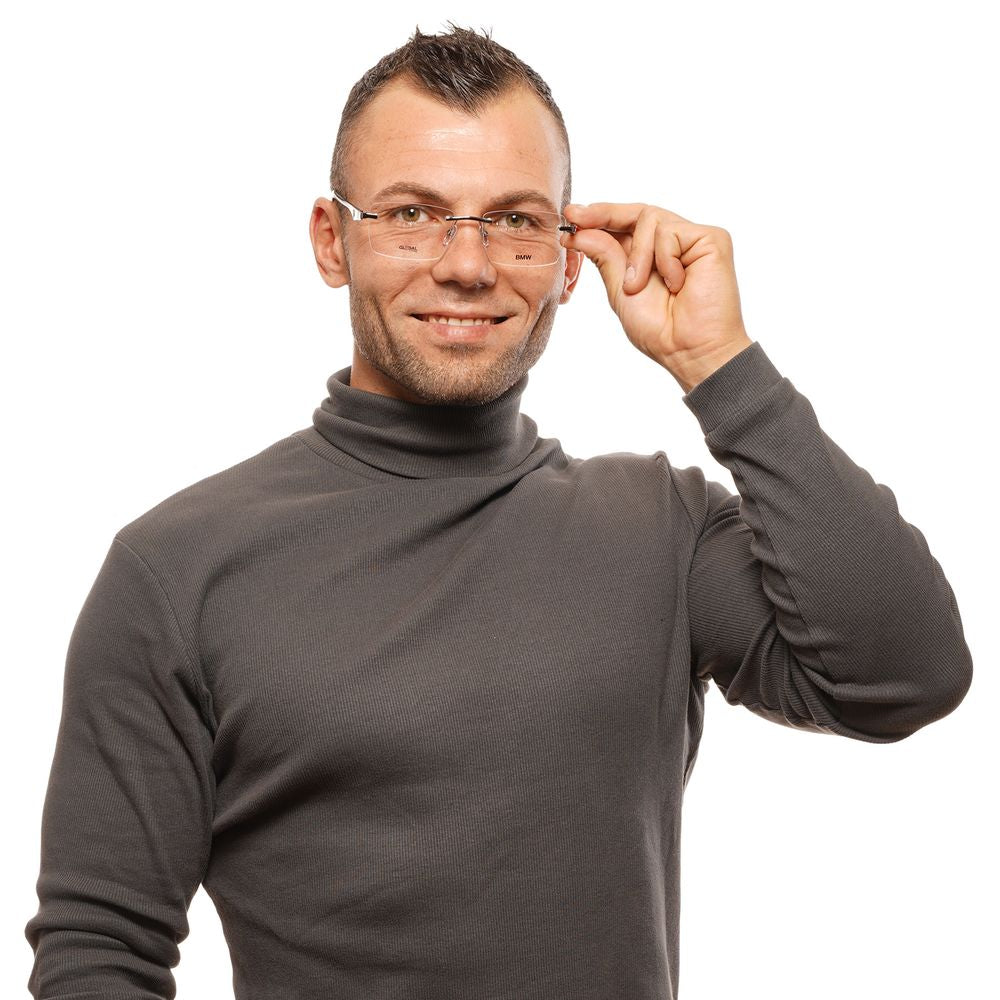 Montures optiques BMW grises pour hommes