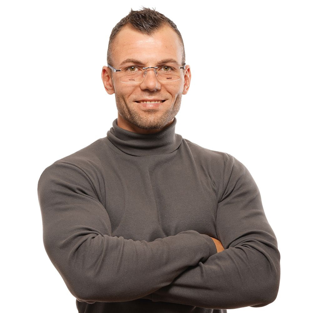 Montures optiques BMW grises pour hommes