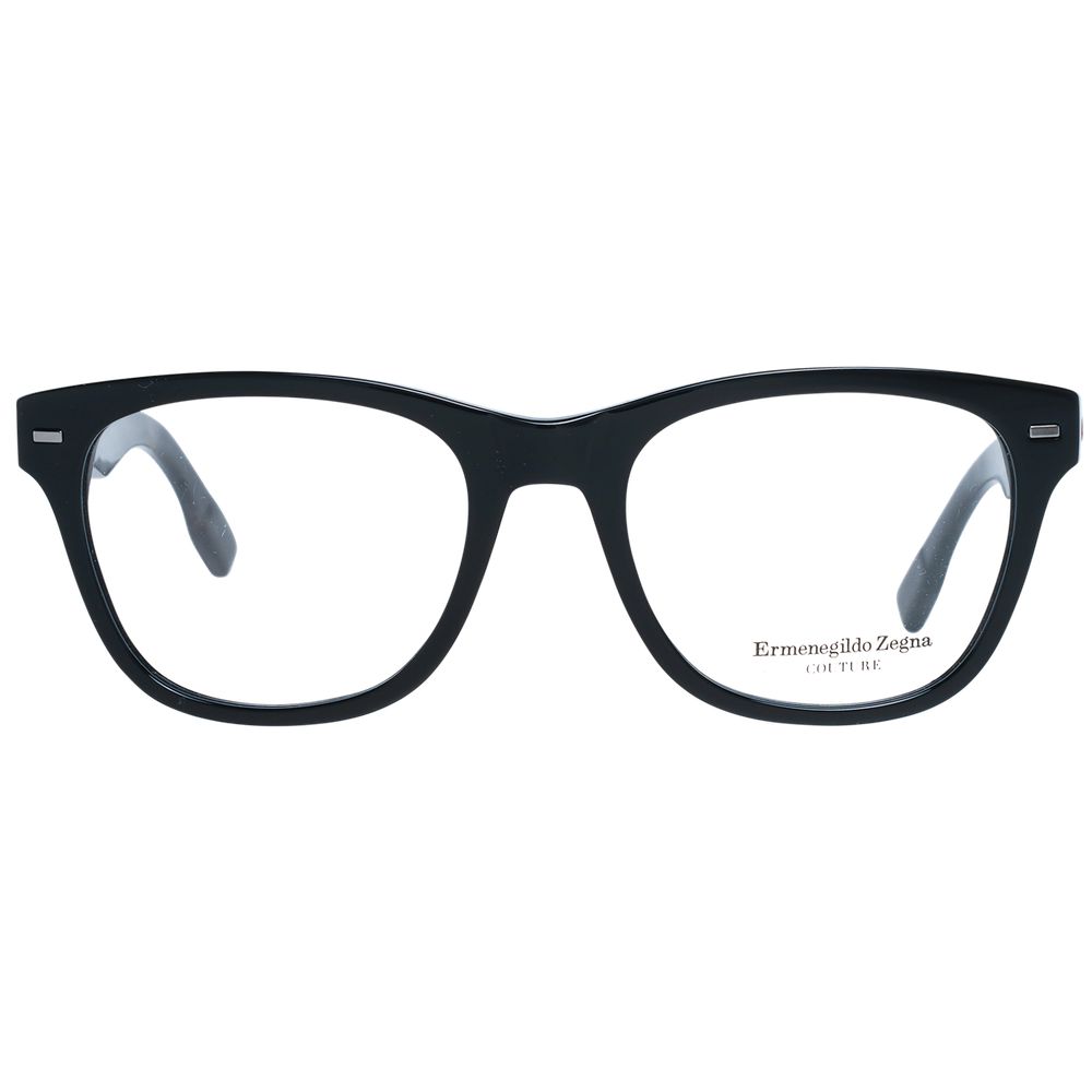 Montures de lunettes noires Ermenegildo Zegna pour homme