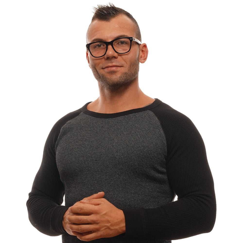 Montures de lunettes noires Ermenegildo Zegna pour homme