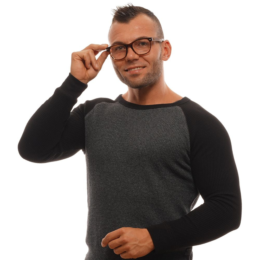 Montures de lunettes marron Ermenegildo Zegna pour homme
