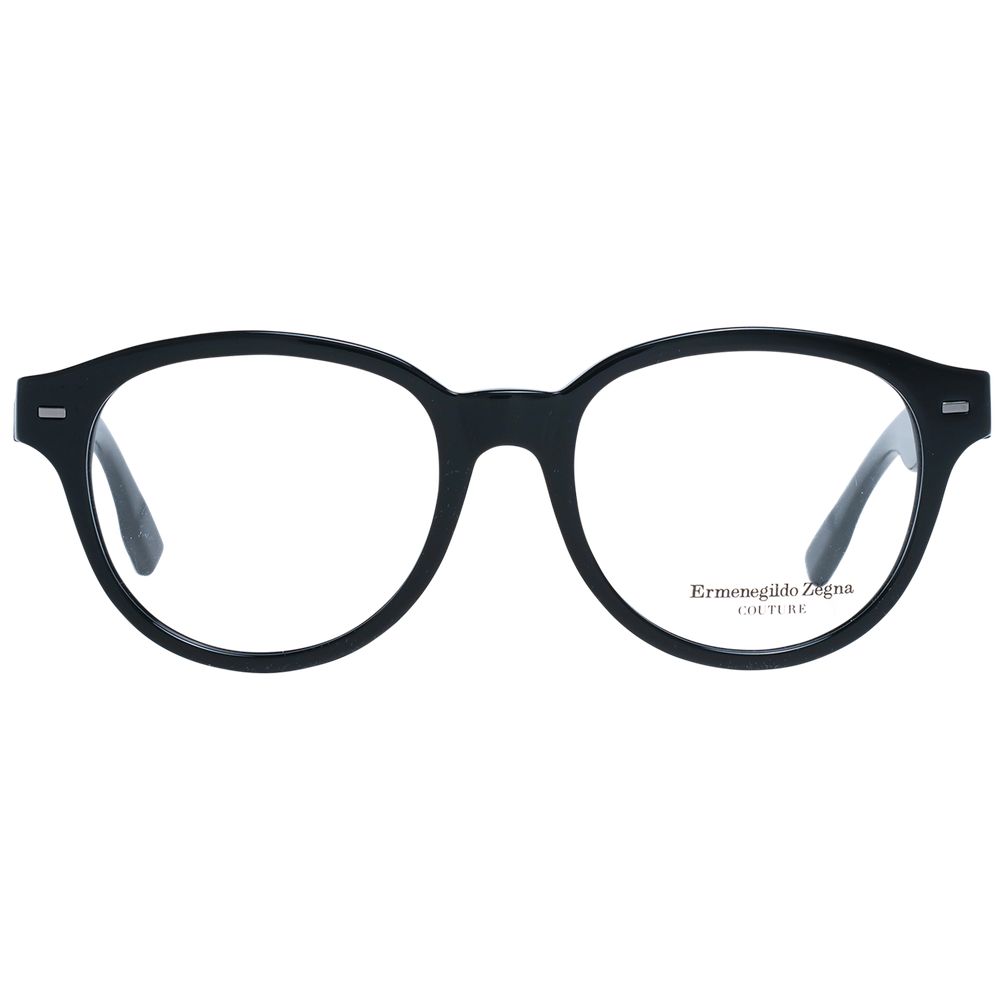 Montures de lunettes noires Ermenegildo Zegna pour homme