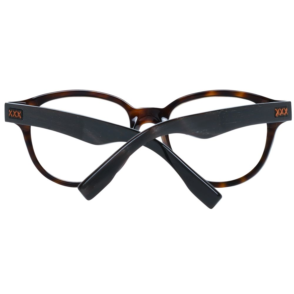 Montures de lunettes marron Ermenegildo Zegna pour homme
