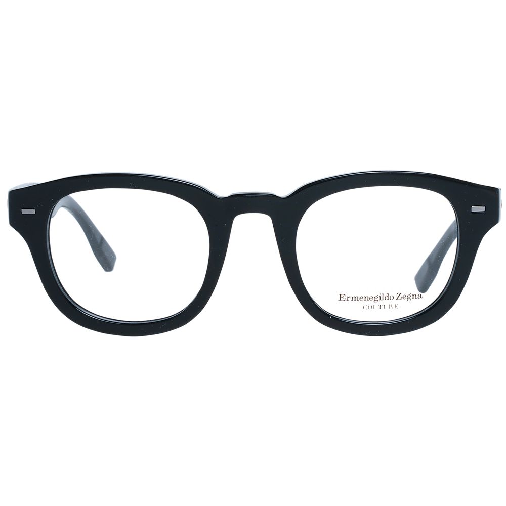 Montures de lunettes noires Ermenegildo Zegna pour homme