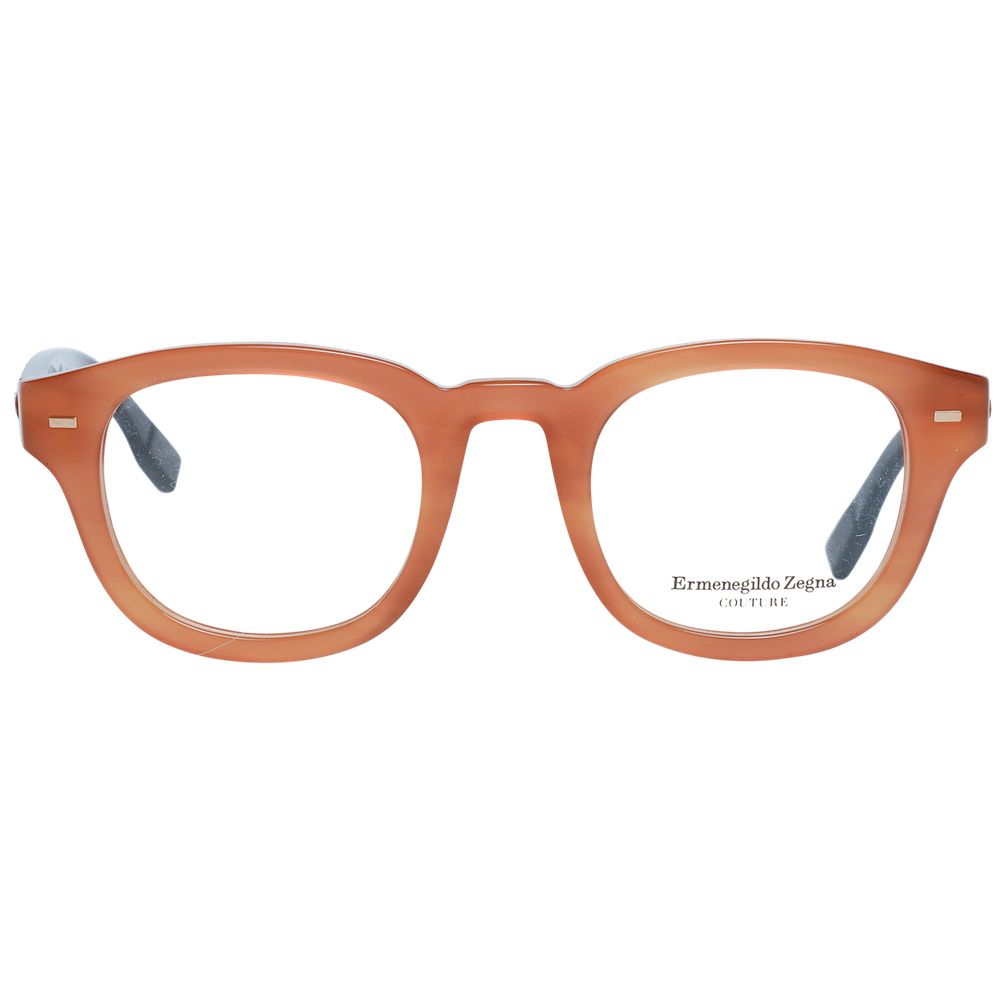 Montures de lunettes marron Ermenegildo Zegna pour homme