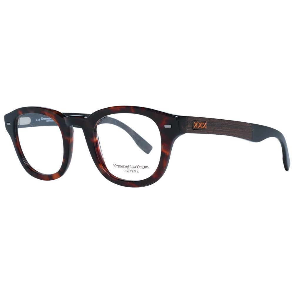 Montures de lunettes marron Ermenegildo Zegna pour homme