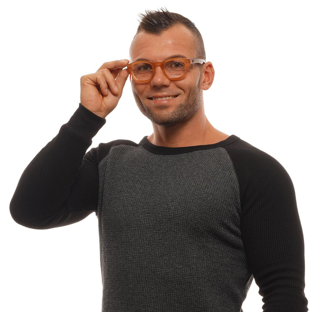 Montures de lunettes marron Ermenegildo Zegna pour homme