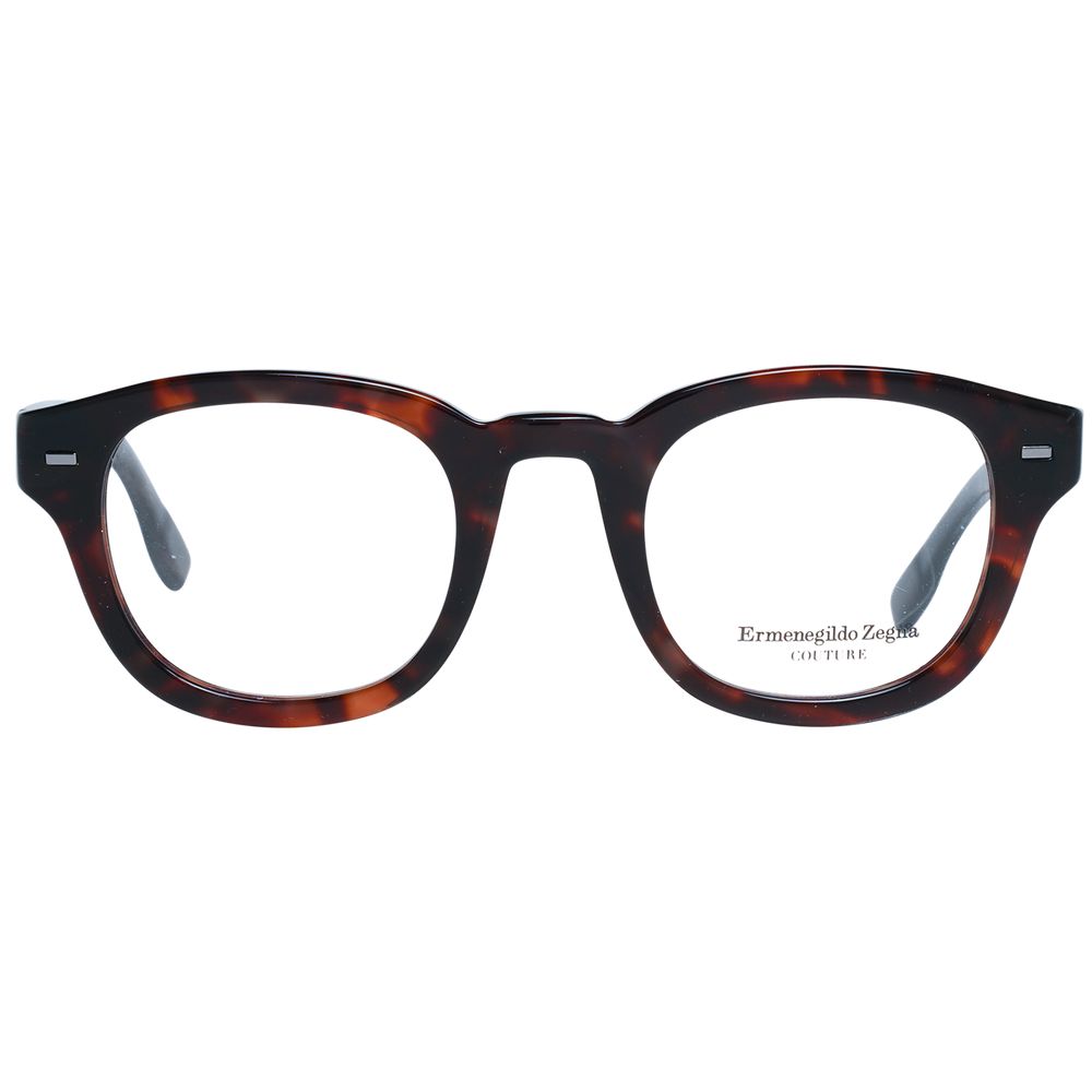Montures de lunettes marron Ermenegildo Zegna pour homme