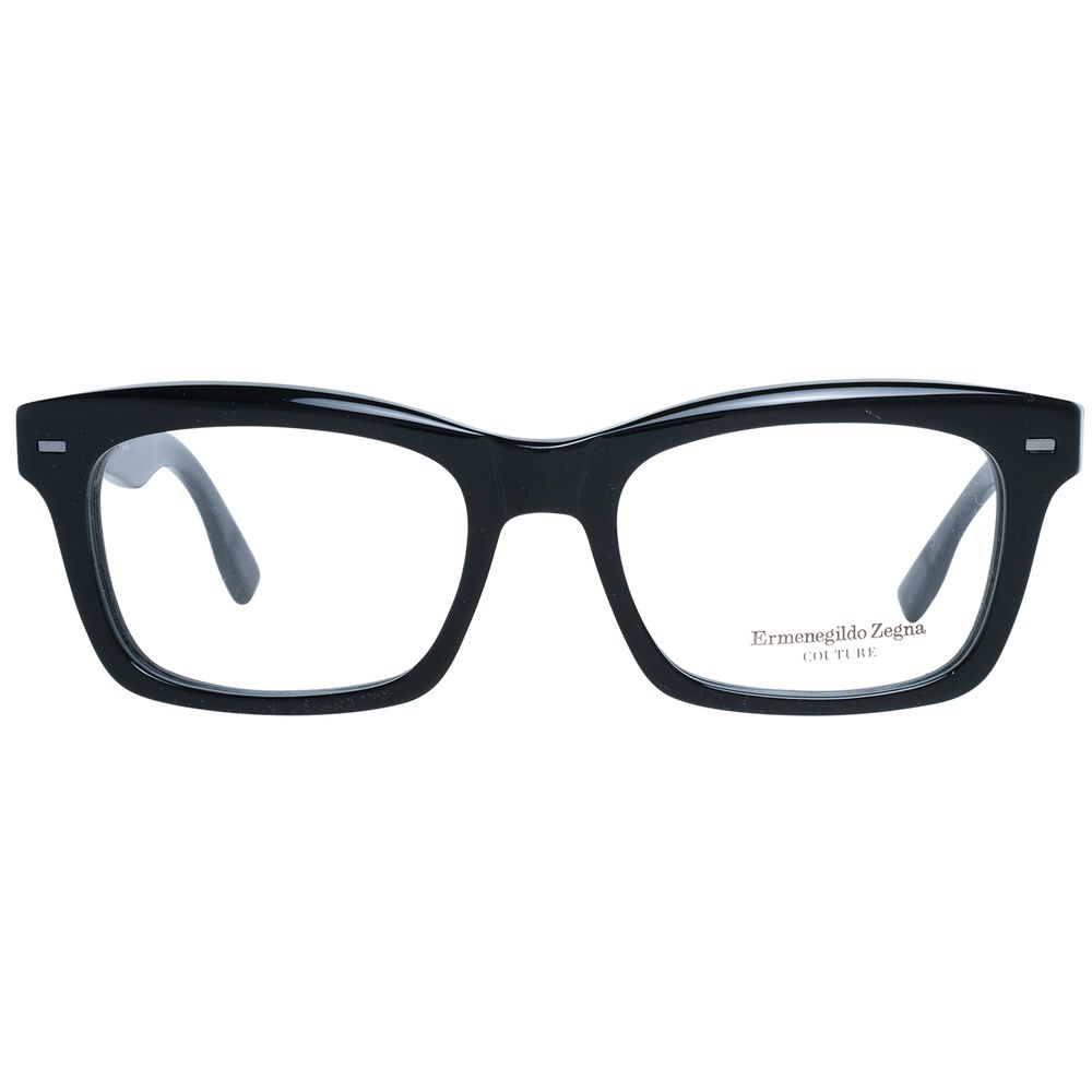 Montures de lunettes noires Ermenegildo Zegna pour homme
