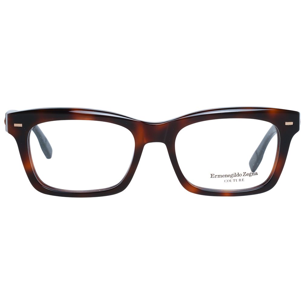 Montures de lunettes marron Ermenegildo Zegna pour homme