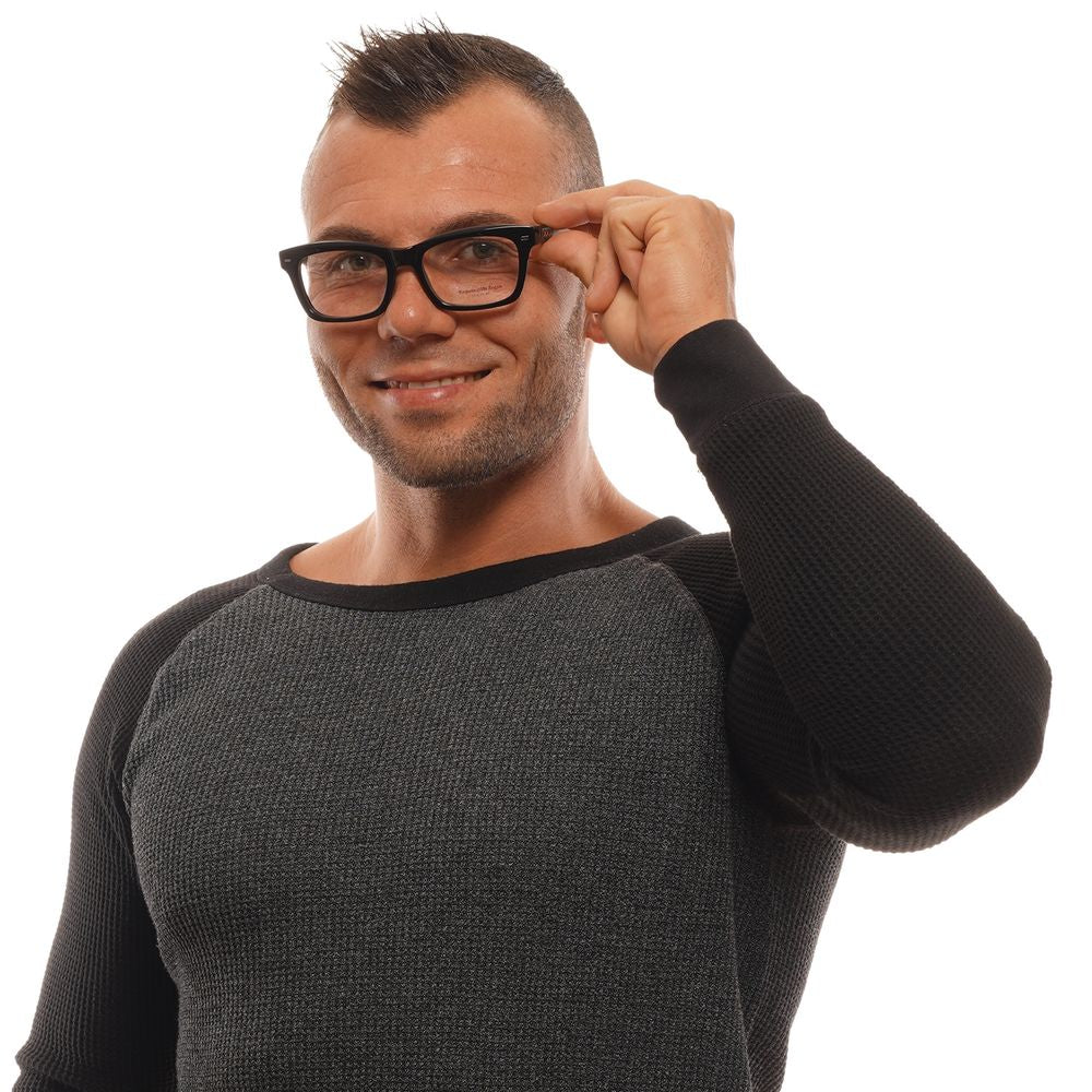 Montures de lunettes noires Ermenegildo Zegna pour homme