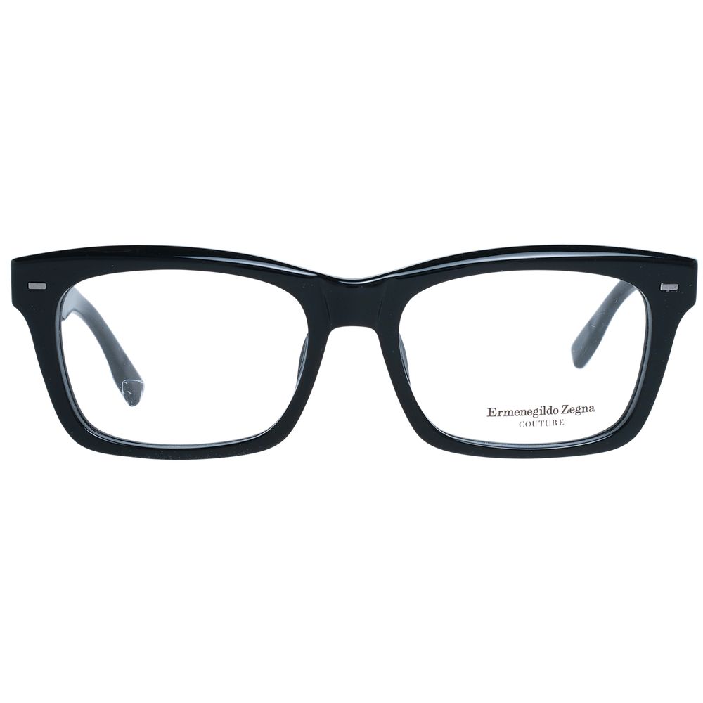 Montures de lunettes noires Ermenegildo Zegna pour homme