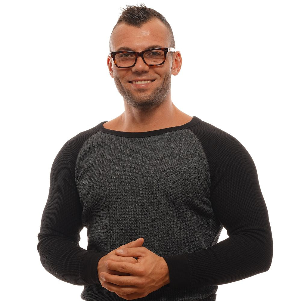 Montures de lunettes marron Ermenegildo Zegna pour homme