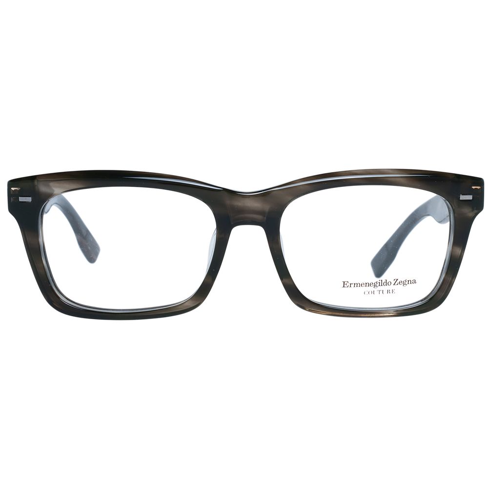Montures de lunettes Ermenegildo Zegna grises pour homme
